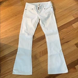 Abercombie White Bell bottoms
